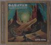 „The Love in Your Eye“, „Caravan“, „Live 1974“. Surreale Illustration mit Wüste, seltsamen Pflanzen und einem großen Sonnenmotiv., CD