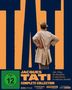 „FSK ab 12 freigegeben“; „JACQUES TATI COMPLETE COLLECTION“. Ein Mann in Mantel und Hut, von hinten sichtbar.