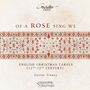 "Of a Rose Sing We" in Rot, mit dekorativem Muster. "English Christmas Carols (12th-17th Century)" darunter., CD