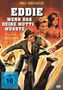 Filmplakat zu "Eddie Wenn das deine Mutti wüsste". Illustration von zwei Frauen und einem Mann in actionreicher Szene., DVD
