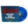 Saxon: Denim And Leather (Limited Edition) (Blue & White Splatter Vinyl), LP
