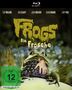 Text: "Frogs: Die Frösche", FSK 12. Eine Illustration zeigt einen Frosch, der eine menschliche Hand im Mund hat., Blu-ray Disc