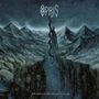 "OPHIS" und "ENCASED IN DEATHLIKE LAYERS" sind die Texte. Eine düstere Illustration mit Bergen, einer Gestalt und Totenköpfen., 2 LPs