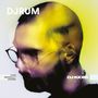 DJRUM oben links, DJ-KICKS unten rechts, K7454D 4062548141177 K7RECORDS links. Unscharfes Porträt mit gelbem Schimmer., 2 LPs