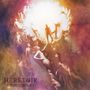 „HERETOIR THE CIRCLE“ in der linken Ecke. Viele Körper formen einen Kreis in leuchtenden Farben., CD