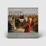 Text: "BLONDIE HIGH NOON" und Datum "FRIDAY, FEBRUARY 26, 2027". Menschen in einem Raum; eine Person trägt roten Mantel., CD