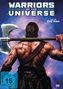 „WARRIORS OF THE UNIVERSE“, „HE'S THE MAN“, großer Krieger mit Axt vor einem galaktischen Hintergrund. FSK 16., DVD