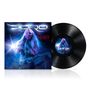 "Doro" und "Wild at Heart" in leuchtender Schrift, links eine Sängerin mit Mikrofon, daneben eine Vinyl-Schallplatte., LP