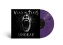 Text: "VLAD IN TEARS", "UNDEAD". Illustration eines schreienden Gesichts. Lila Schallplatte., LP
