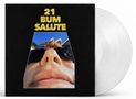 Text: „21 BUM SALUTE“. Darunter ein Nahaufnahme-Foto von einem Gesicht mit Sonnenbrille. Dahinter blauer Himmel., LP