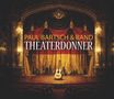 Text: "PAUL BARTSCH & BAND, THEATERDONNER". Eine Gitarre steht auf einer Bühne vor prächtigen Theatervorhängen., CD