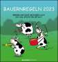 Bauernregeln 2023 - Postkarten-Kalender - Kalender-mit-Postkarten - zum-raustrennen - 16x17, Kalender