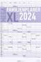 : Der MEGA-Familienplaner XL 2024 mit 8 Spalten - Familien-Timer 33x49,5 cm - Offset-Papier - mit Ferienterminen - Wand-Planer - Alpha Edition, KAL