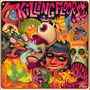 Der Text "Killing Floors" ist in großen Buchstaben zu sehen. Darunter sind bunte, surreal verzerrte Gesichter., LP
