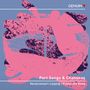 "Part Songs & Chansons" steht unten. Darunter "Vocalconsort Leipzig | Franziska Kuba". Oben rechts ein kleines "GENUIN"-Logo. Rosa und lila abstrakte Formen auf blauem Hintergrund., CD