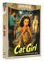 "Cat Girl" und "Classic Chiller Collection". Illustration einer Frau, die von einem Leoparden begleitet wird.