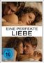 Filmtitel: "Eine perfekte Liebe". Zwei intime Szenen eines Paares im Bett. FSK 16., DVD