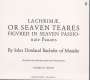 John Dowland (1562-1626): Lachrimae "Lachrimae Or Seaven Teares", CD