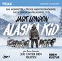 „Jack London: Alaska Kid“, Abenteurer mit Huskies im verschneiten Gebirge. PIDAX und SWR2 Kultur-Logos., CD