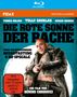 "Die rote Sonne der Rache", Blu-ray Cover mit bewaffnetem Mann im Fellmantel und Frau daneben, Western-Thema., Blu-ray Disc