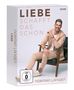 "LIEBE SCHAFFT DAS SCHON" und "NORMAN LANGEN" sind prominent. Ein Mann in beigem Anzug lächelt und sitzt entspannt auf einem Stuhl., 1 CD und 1 DVD