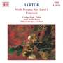Bela Bartok: Sonaten für Violine & Klavier Nr.1 & 2, CD