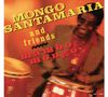 „Mongo Santamaria and friends, mambo mongo.“ Ein Mann spielt Trommeln, dynamisches Rot und Gelb dominieren die Szene., Super Audio CD