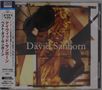 Der Text "The Best Of David Sanborn" steht auf einem Cover mit Saxophon-Motiv, umgeben von geometrischen Formen.