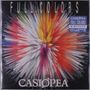 "FULL COLORS", "CASIOPEA". Explosion bunter Linien in alle Richtungen, gestaltet wie eine dynamische Illustration., LP