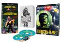 Ein "Forbidden Planet" Set mit zwei Discs, Poster und Buch mit Roboterabbildung. Enthält 4K HDR und Artworks., 1 Ultra HD Blu-ray und 1 Blu-ray Disc