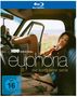 Text: "HBO Original Euphoria - die komplette Serie. FSK ab 16 freigegeben."  
Eine Frau liegt entspannt in einem Auto., 9 Blu-ray Discs