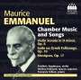 Maurice Emmanuel: Kammermusik & Lieder, CD