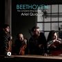 "BEETHOVEN The complete String Quartets Vol. III Ariel Quartet" zeigt vier Musiker mit Streichinstrumenten an einem Tisch.