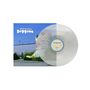 Jeffrey Silverstein, Doggone. Ein Schallplattencover mit blauem Himmel, Gebäude und Pflanzen. Transparentes Vinyl., LP