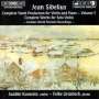 Jean Sibelius (1865-1957): Jugendwerke für Violine & Klavier Vol.2, CD