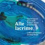 Text: "Alle lacrime, Concerti grossi de Locatelli, Scarlatti, Avison & Sammartini, Le Moment Baroque, Jonathan Nubel."  
Hintergrund: Abstrakte blau-grüne Strukturen., CD