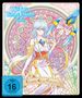 "Wistoria Wand & Sword Staffel 1" steht oben. Darunter eine Figur mit langem, hellem Haar hält ein verziertes Kreuz., DVD