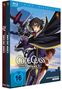 „CODE GEASS Lelouch of the Rebellion“, FSK 16, Blu-ray, Charaktere im Anime-Stil vor einem Roboter und Himmel.
