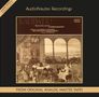 "AudioNaute Recordings", "LAUDATE!", Musik aus "Dubensamlingen". Sepia-Bild mit Musikern in historischem Raum, barocke Szene., LP