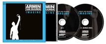 "ARMIN VAN BUUREN IMAGINE" mit Silhouette eines Mannes, der Kopfhörer hält. Zwei CDs, eine mit "CD 1", andere "CD 2 (BONUS DISC)".