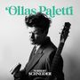 Texte: "Ollas Paletti", "Norbert Schneider". Mann mit Gitarre, emotionale Mimik, schwarz-weiß Fotografie., CD
