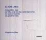 Klaus Lang: The Book of Serenity, CD