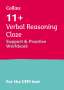 Collins 11+: 11+ Verbal Reasoning Cloze Support and Practice Workbook, Buch