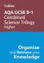 Collins Gcse: AQA GCSE 9-1 Combined Science Trilogy Higher Organise and Retrieve Your Knowledge, Buch