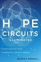 "HOPE CIRCUITS ILLUMINATED" in großen Buchstaben, darunter "Conversations with Luminaries amid Collapse". Autor: Jessica Riddell. In Blau mit geometrischen Mustern.