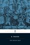 "Penguin Classics. B. Traven. The Death Ship. Illustration: Skelette und Personen in Bewegung, bläulich gehalten.", Buch