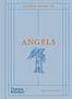 Text: "A Field Guide to Angels", "Thames & Hudson", "David Goodman". Illustration: Engel mit Buch. Hellblaue Buchdecke.