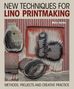"New Techniques for Lino Printmaking" von Mary Dalton. Abstrakte Formen und Texturen, rot-graues Farbspiel., Buch
