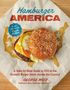 "Revised and Expanded Fourth Edition" auf blauem Hintergrund. Burger mit Käse, Gurken, Salat und Sesambrötchen auf Papier.