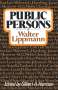 Walter Lippmann: Public Persons, Buch